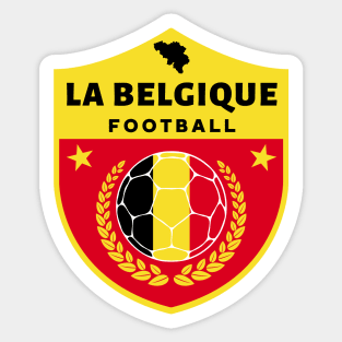 La Belgique Football Fan Sticker